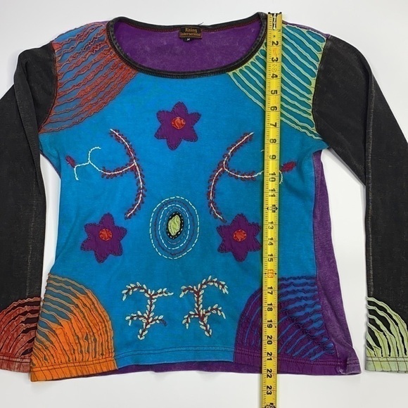 Rising International Bohemian Floral Long Sleeve Medium - Picture 3 of 9